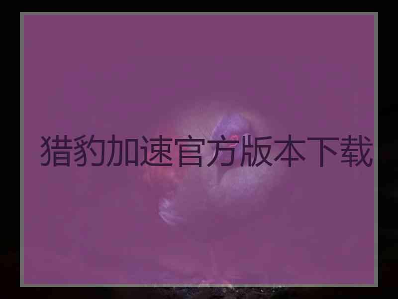 猎豹加速官方版本下载