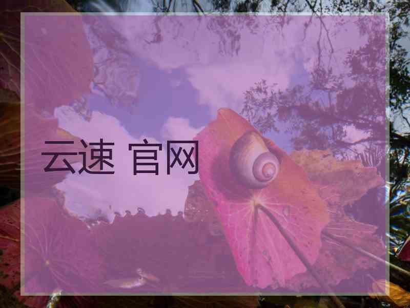 云速 官网