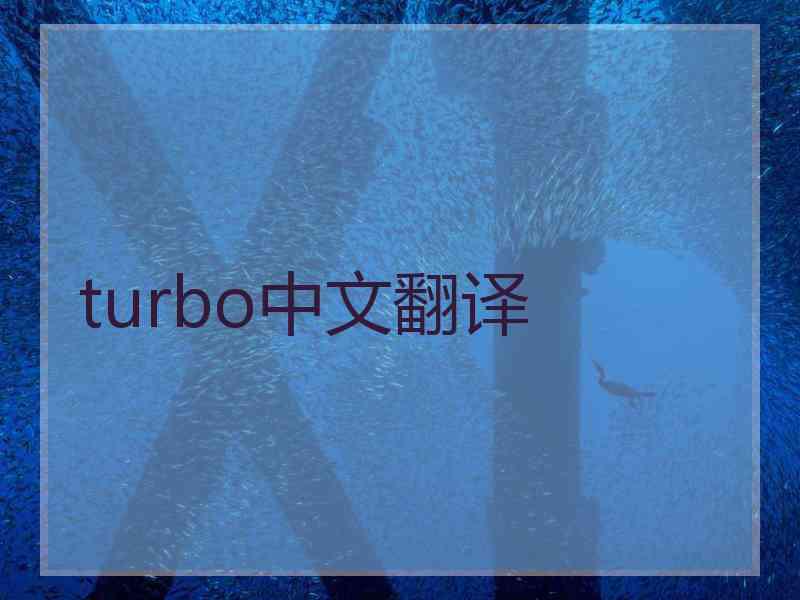 turbo中文翻译