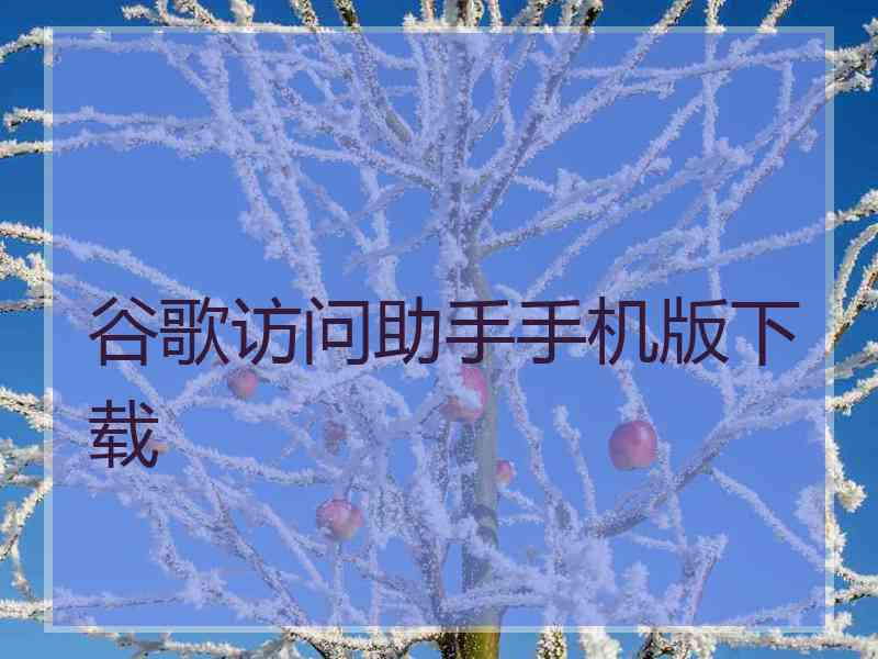 谷歌访问助手手机版下载