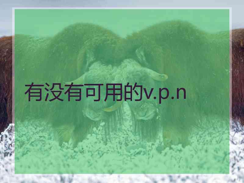 有没有可用的v.p.n